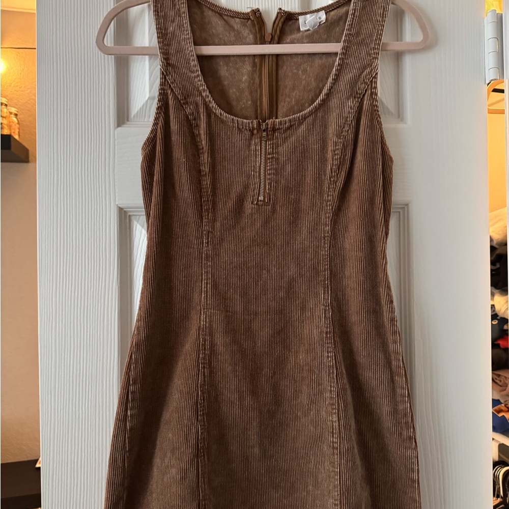 Le Lis Tan Corduroy Dress